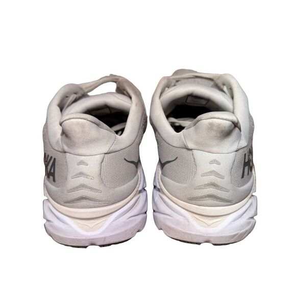 Hoka Clifton 8 Light Gray Athletic Shoes size 11.5 D main image 6